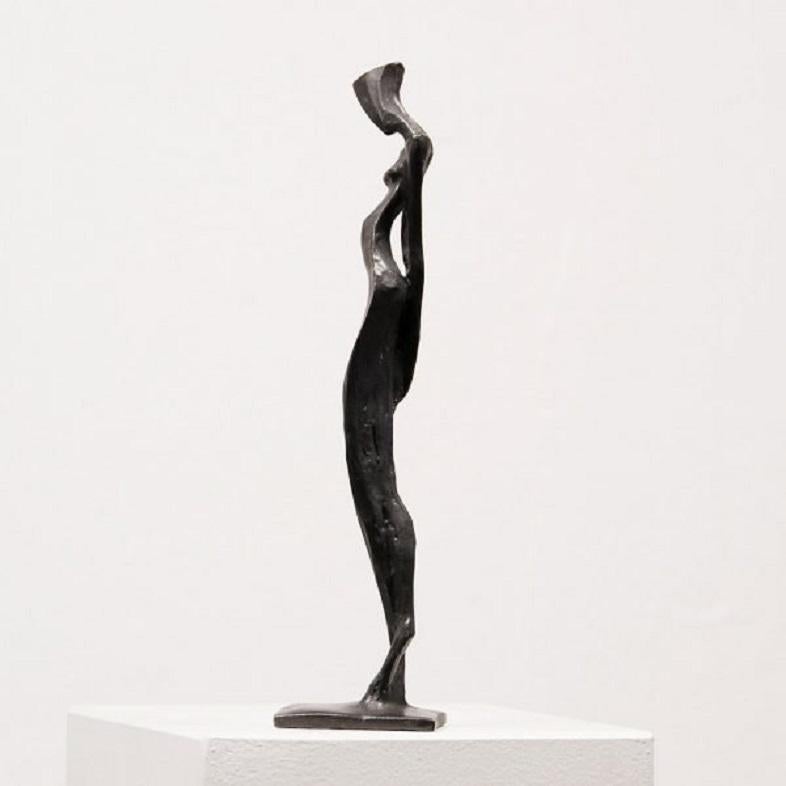 Nando Kallweit Mareike bronze sculpture, edition of 25

Dimensions: 17cm tall