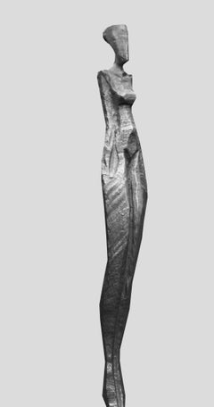 Marie III by Nando Kallweit. Tall, elegant bronze sculpture of human figure.