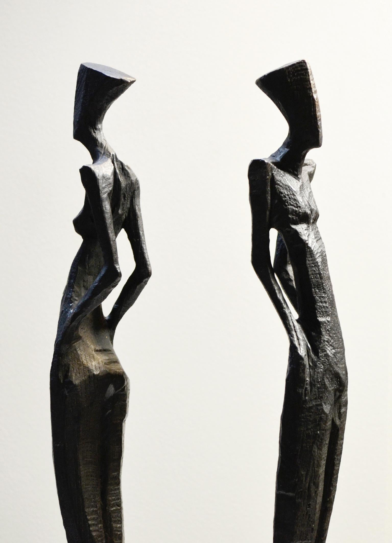 Patricia III by Nando Kallweit. Tall, elegant bronze sculpture of human figure. 2