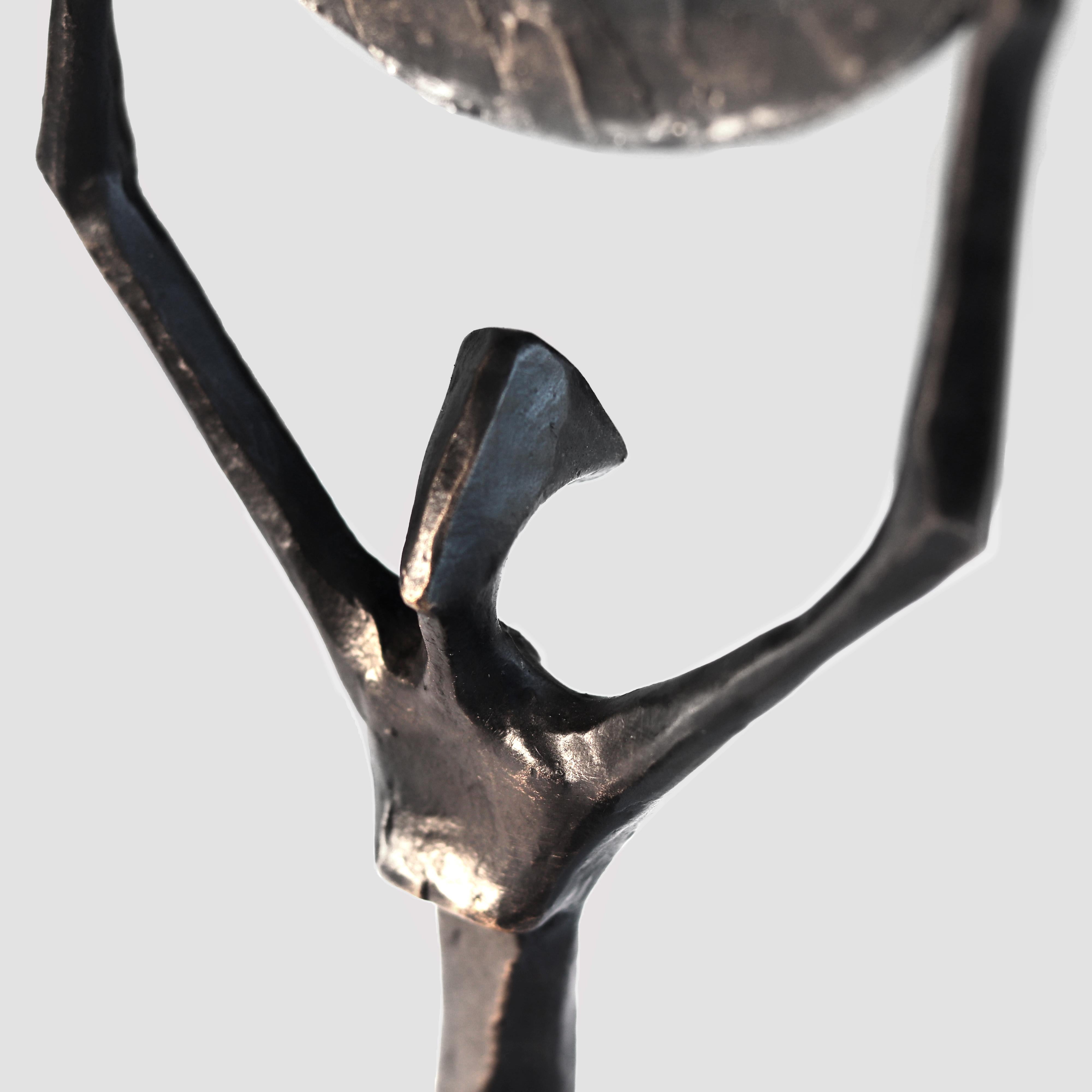 Selene VII (4/25) -  Figurative Abstract Bronze Sculpture for Shelf or Table For Sale 2