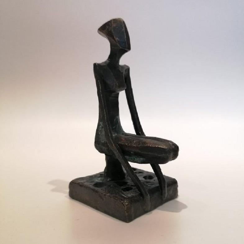 Steff von Nando Kallweit. Bronzeskulptur einer menschlichen Figur aus Bronze. Serial Unikat. im Angebot 1