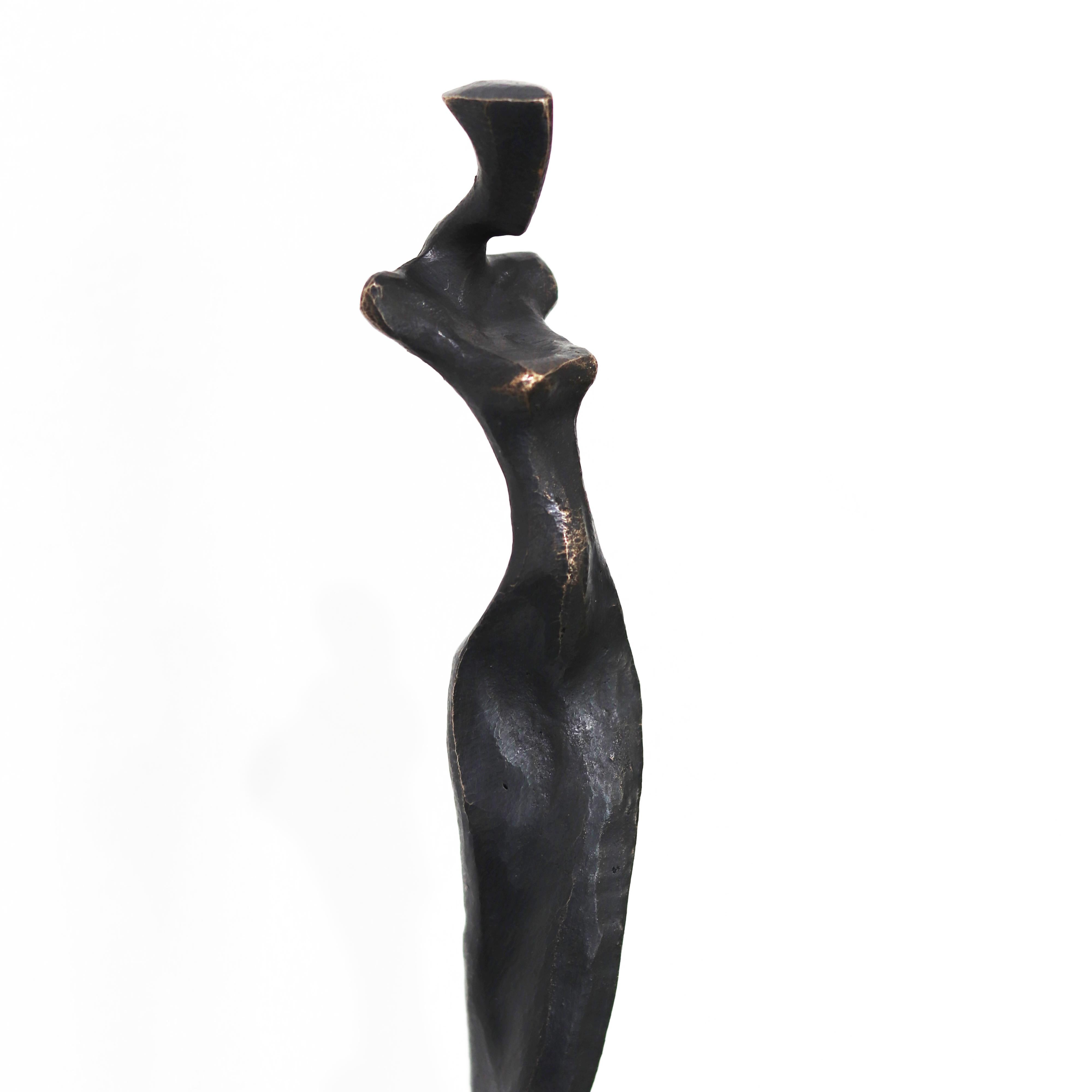 Trisha I  - Elegant Original Figurative Bronze Sculpture For Sale 2