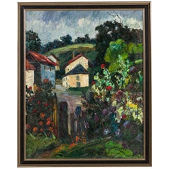 Nandor Vagh-Weinmann Landscape Painting, Titled: "House 
Landscape"