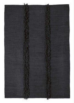 Nani Marquina Mía Rug in 'Navy' with Fringing in Navy Blue 170x240 cm