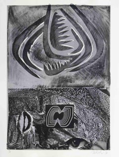 Tribal - Litografia di Nani Tedeschi - 1971