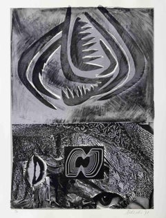 Stammeskunst – Lithographie von Nani Tedeschi – 1971