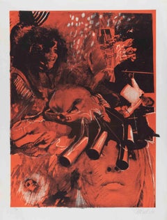 Women and Motor, Abstract Style, Signed, Edition of 99, 1971