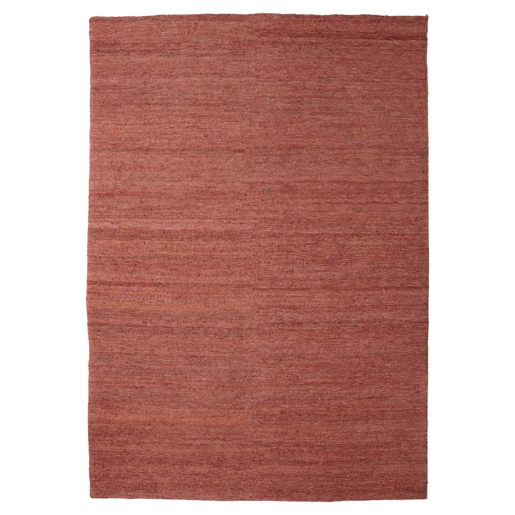 Nanimarquina „Earth“ Teppich aus handgesponnener Jute in „Terracotta“ 170x240cm im Angebot