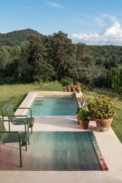 Nanimarquina Shade Outdoor Rug 1 in Red & Green by Begüm Cana Özgür, Small