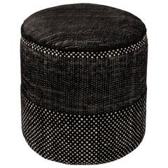 Nanimarquina Tres Persian Pouf in Black by Elisa Padron and Marcos Catalan