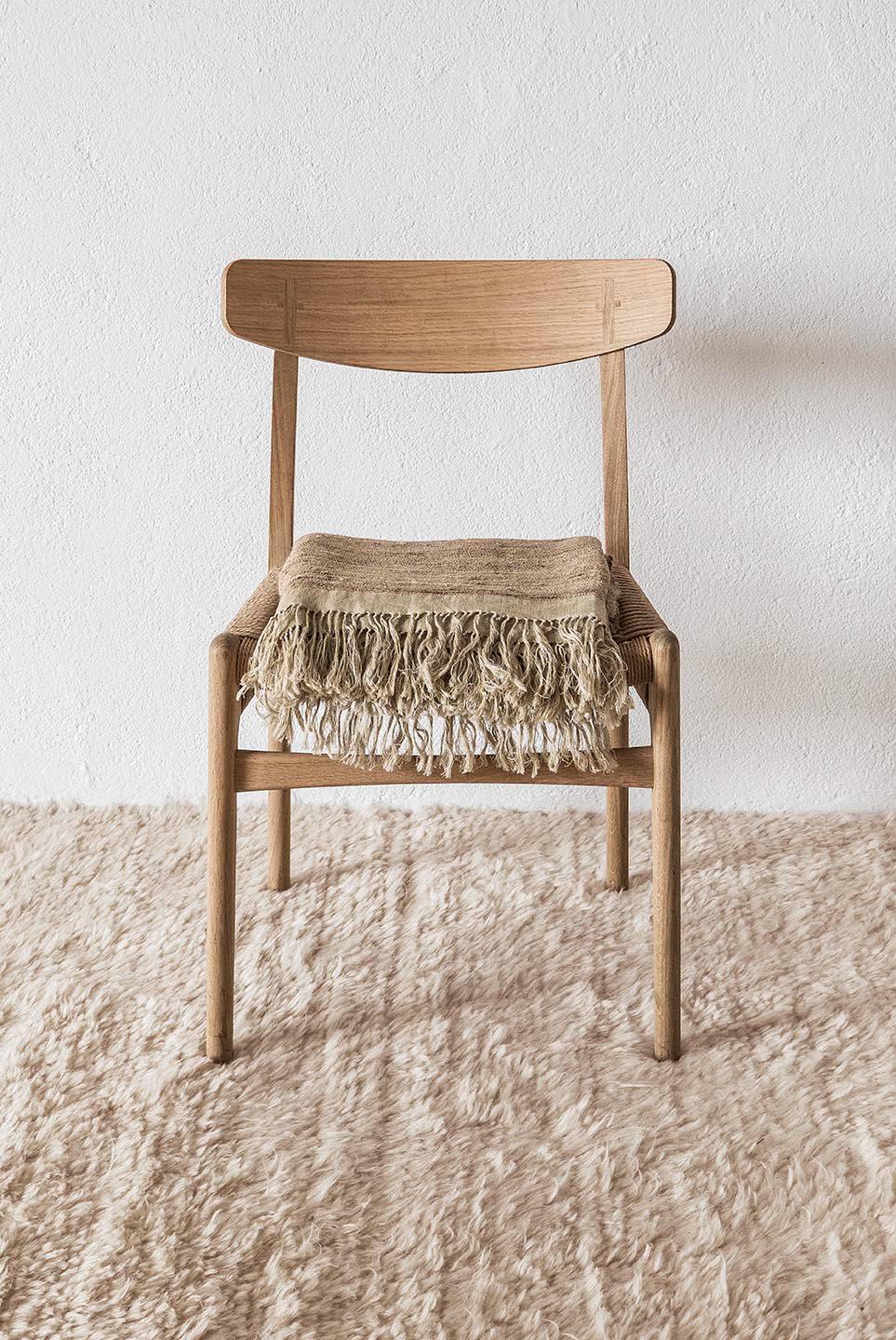 Nanimarquina Wohlfühl-Teppich aus Wolle in Elfenbein von Ilse Crawford, klein im Angebot 1
