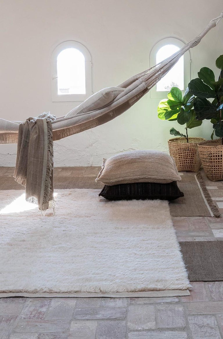 Wellbeing is an organism of comforting textile products that support the human experience. All the items focus on tactility, materiality, craft and quality. They add warmth, softness and comfort to indoor environments, and a connection to the