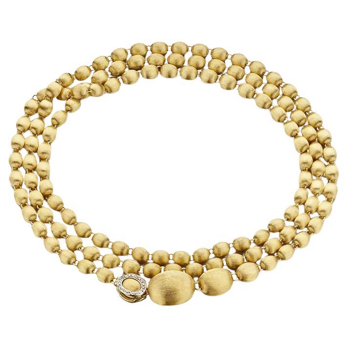 Nanis Collier ras du cou en ivoire 18k Boules en or 18k et diamants en vente