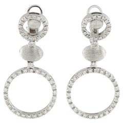 Nanis 18K White Gold 1.20ct Diamond Earrings NA42-100725 Nanis 18K White Gold 1.20ct Diamond Earrings NA42-100725
