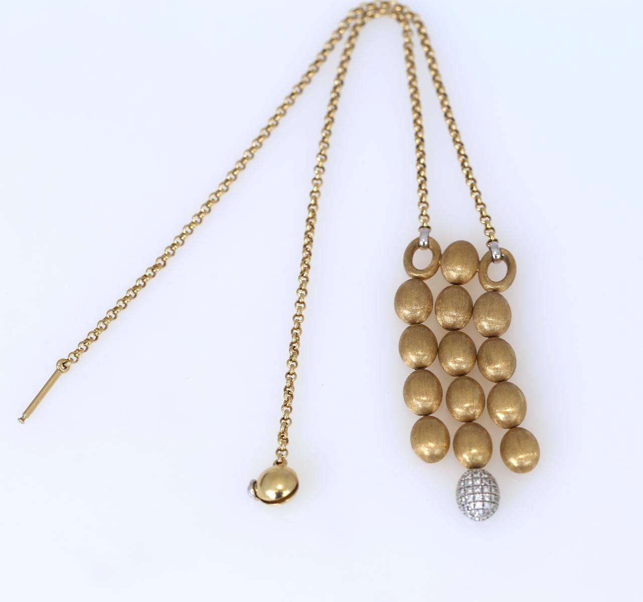 Nanis Dancing in the Rain 18K Gold Signed Pendant, 2000 7