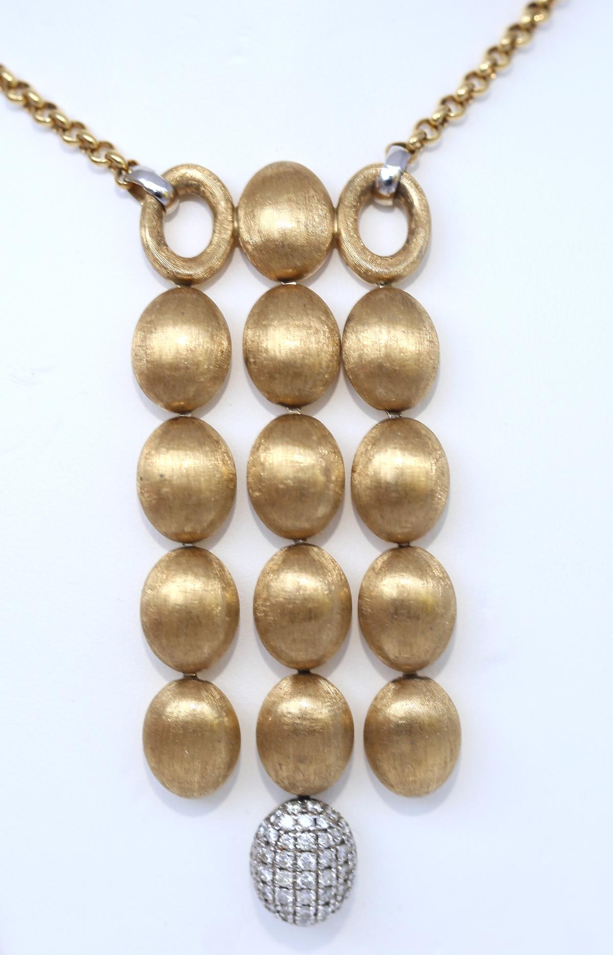 Nanis Dancing in the Rain 18K Gold Signed Pendant, 2000 In Good Condition In Herzelia, Tel Aviv
