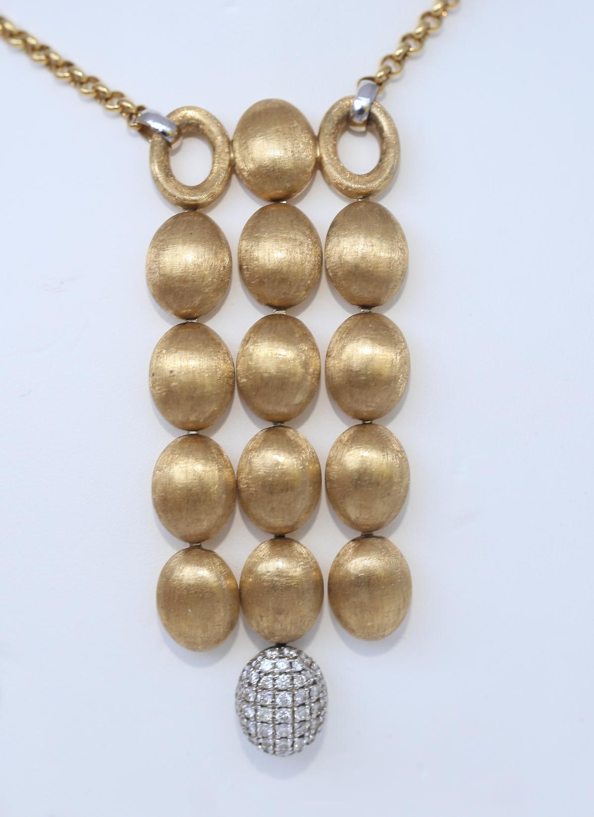Nanis Dancing in the Rain 18K Gold Signed Pendant, 2000 1