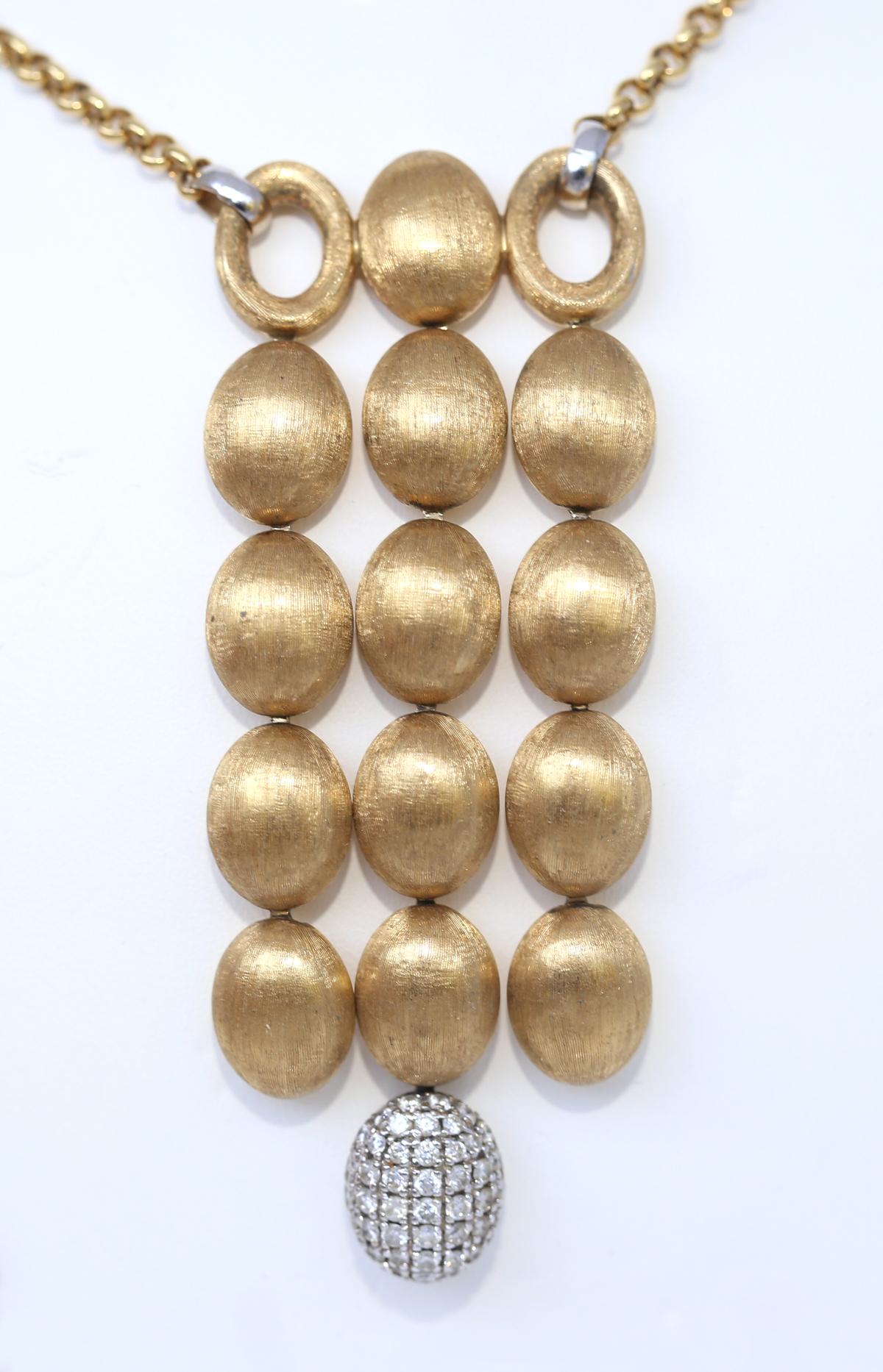 Nanis Dancing in the Rain 18K Gold Signed Pendant, 2000 3