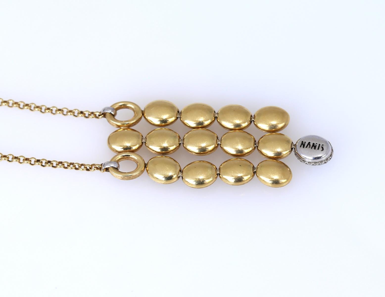 Nanis Dancing in the Rain 18K Gold Signed Pendant, 2000 4