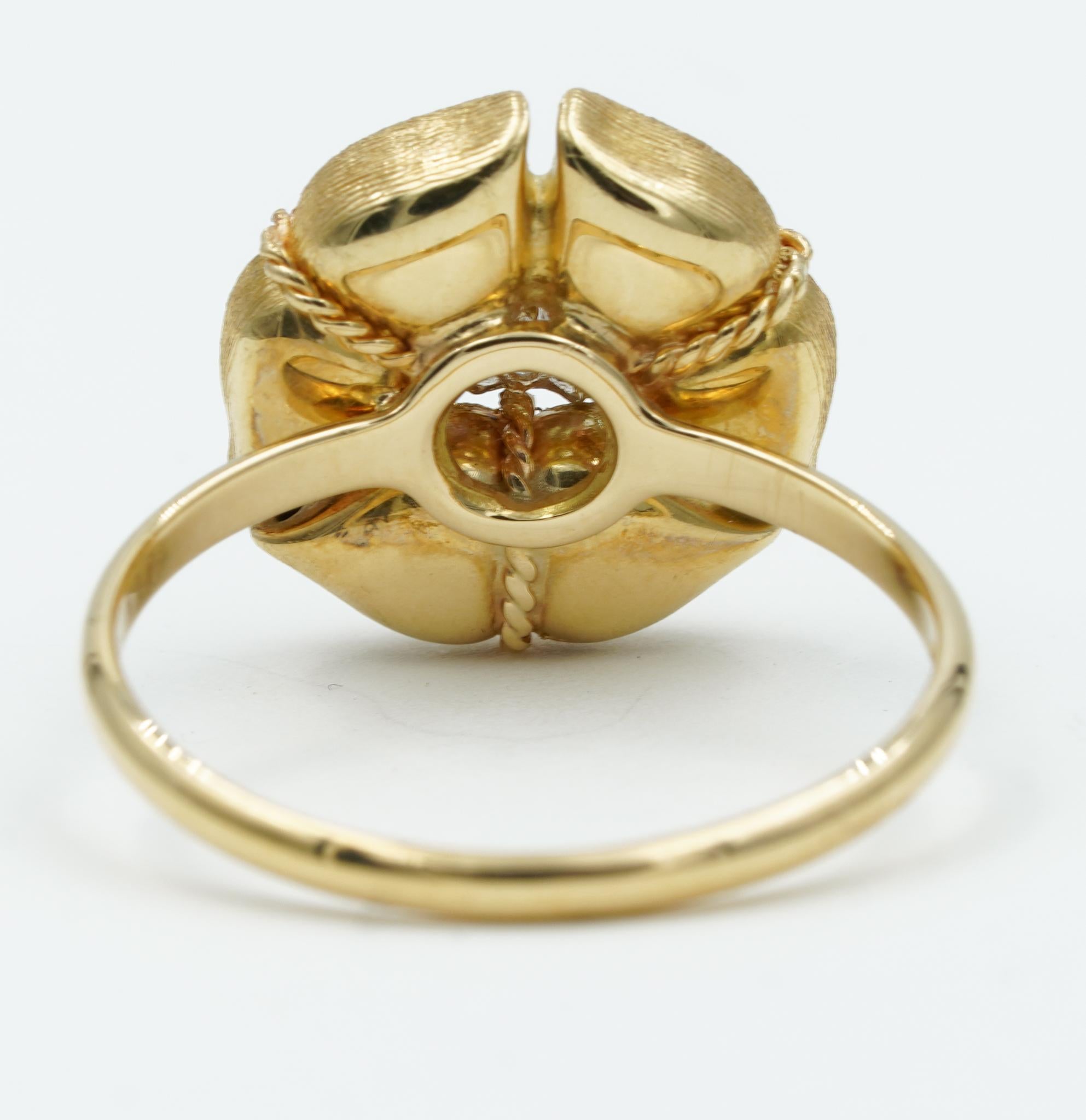 Nanis Diamond Amarcord Ring in 18k Yellow Gold- AS1-571 In New Condition In Carmel, IN