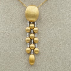 Nanis Diamond Triple Dangle Dancing in the Rain Pendant Necklace in 18k Yellow G