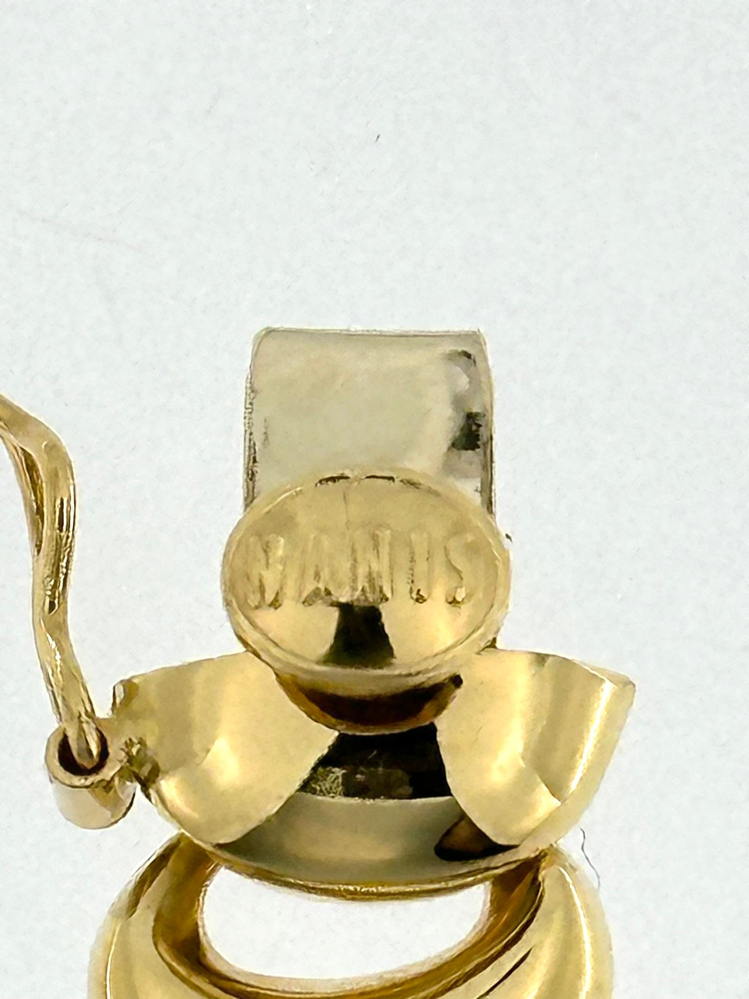 Bracelet souple en or jaune signé par Nanis Excellent état - En vente à Esch sur Alzette, Esch-sur-Alzette