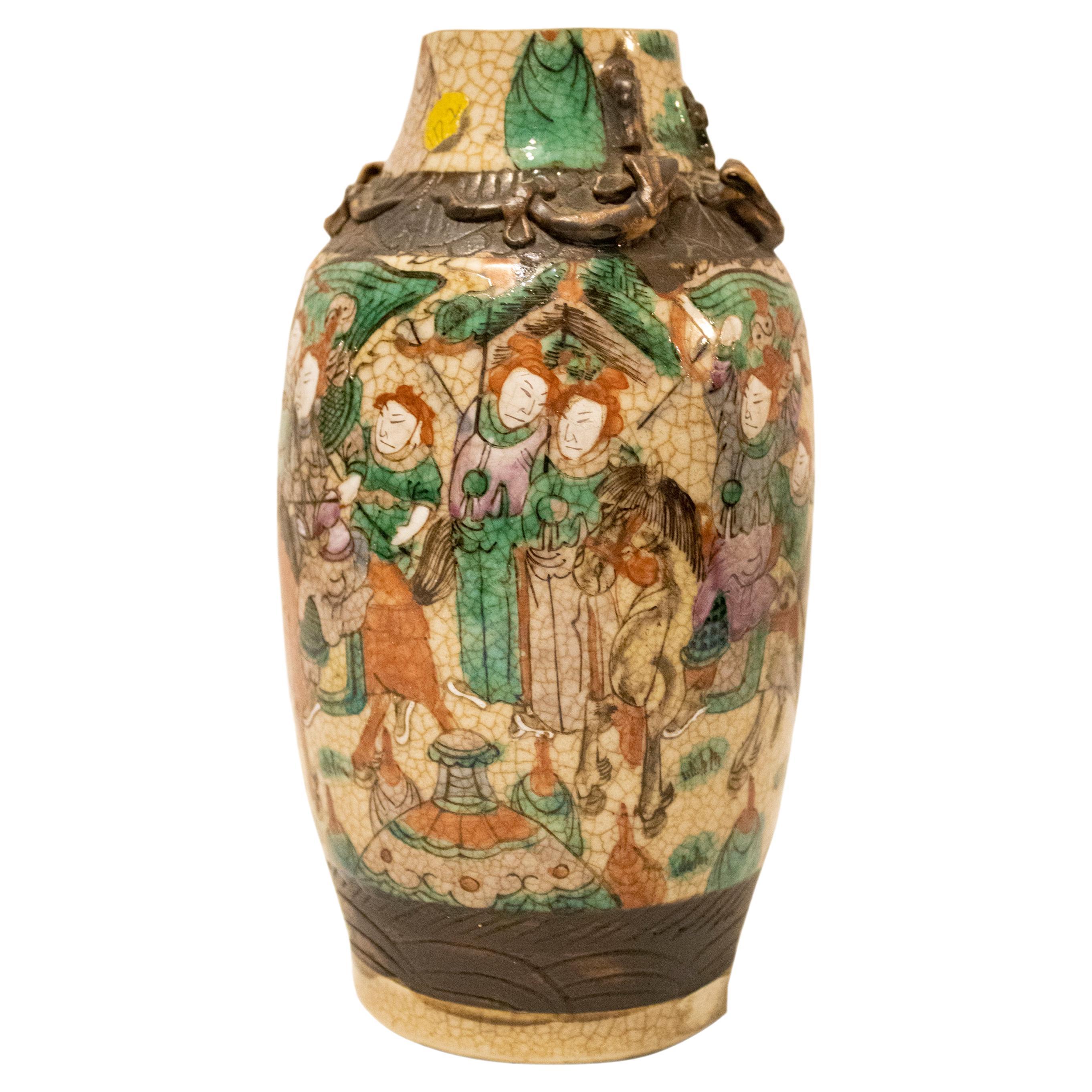 Vaso Nankin del periodo Manciù. Cina, XIX secolo.