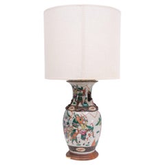 Nanking Earth-ware  table lamp  1890s China
