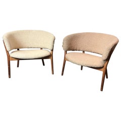 Nanna Dietzel Lounge Chairs, Danish Modern