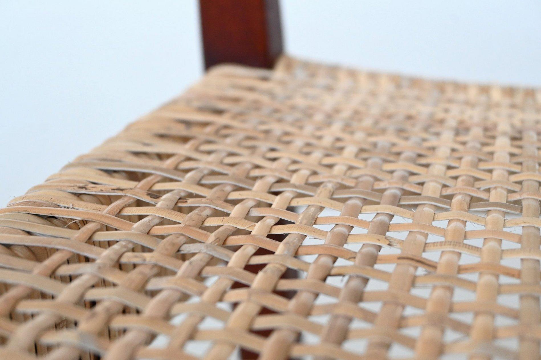 Nanna Ditzel # 110 dining chairs in teak and cane Kolds Savvaerk Denmark 1955 10