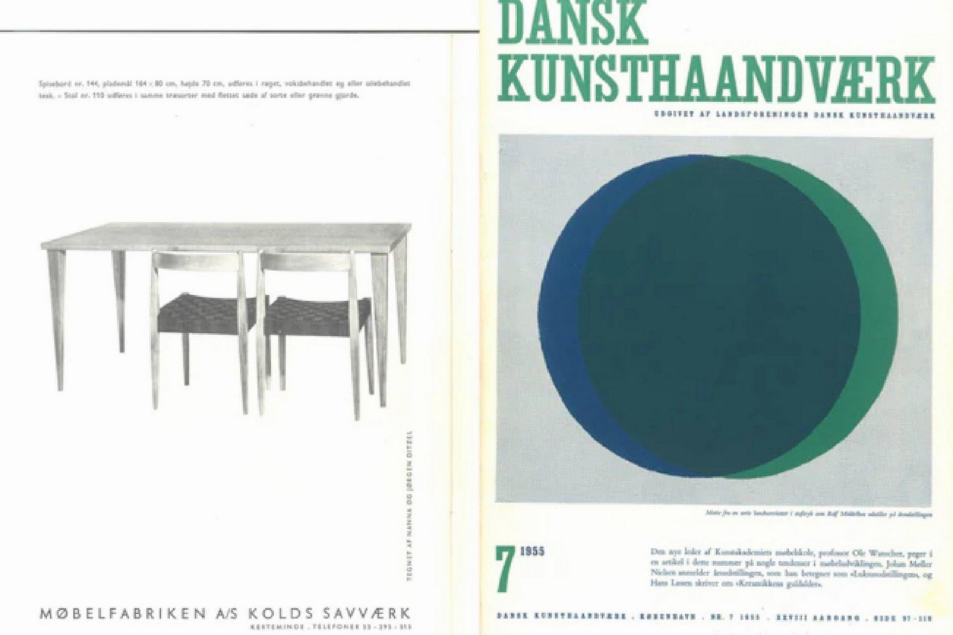 Nanna Ditzel # 110 dining chairs in teak and cane Kolds Savvaerk Denmark 1955 13