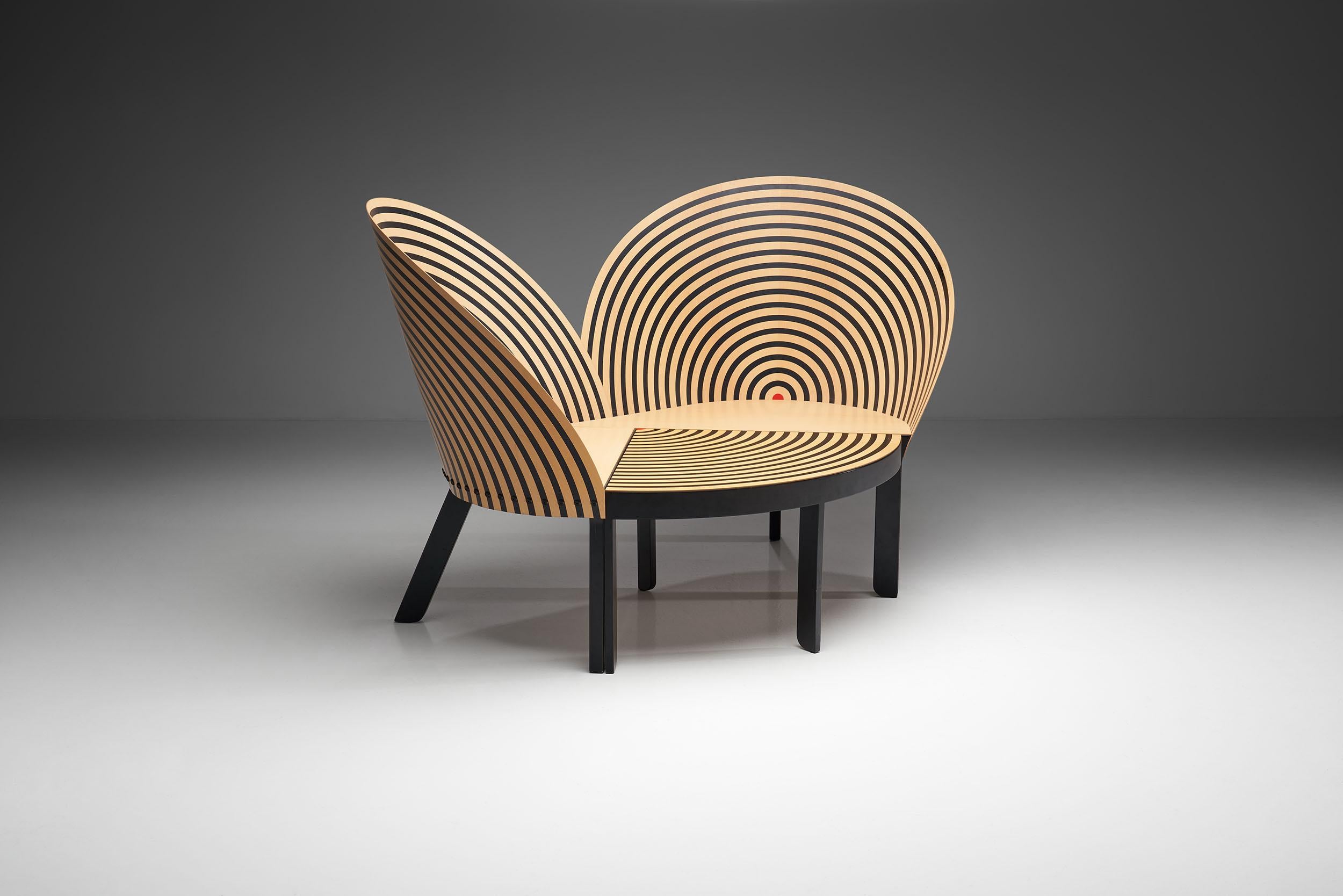 Scandinavian Modern Nanna Ditzel “Bench for Two” with Table for Fredericia Stolefabrik, Denmark