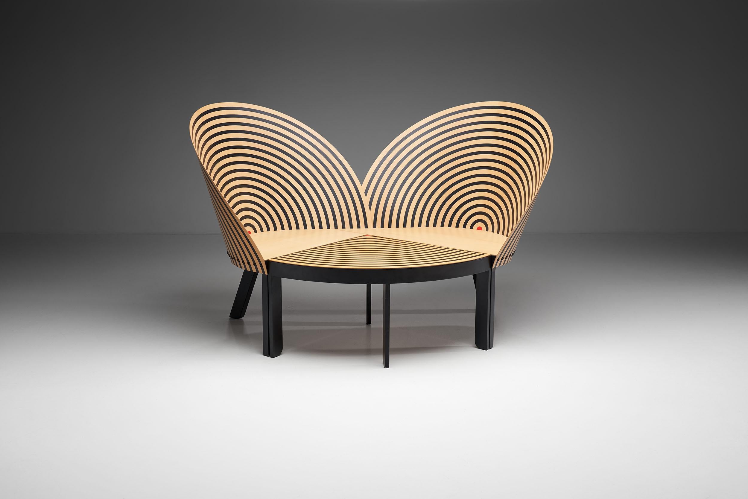 Danish Nanna Ditzel “Bench for Two” with Table for Fredericia Stolefabrik, Denmark