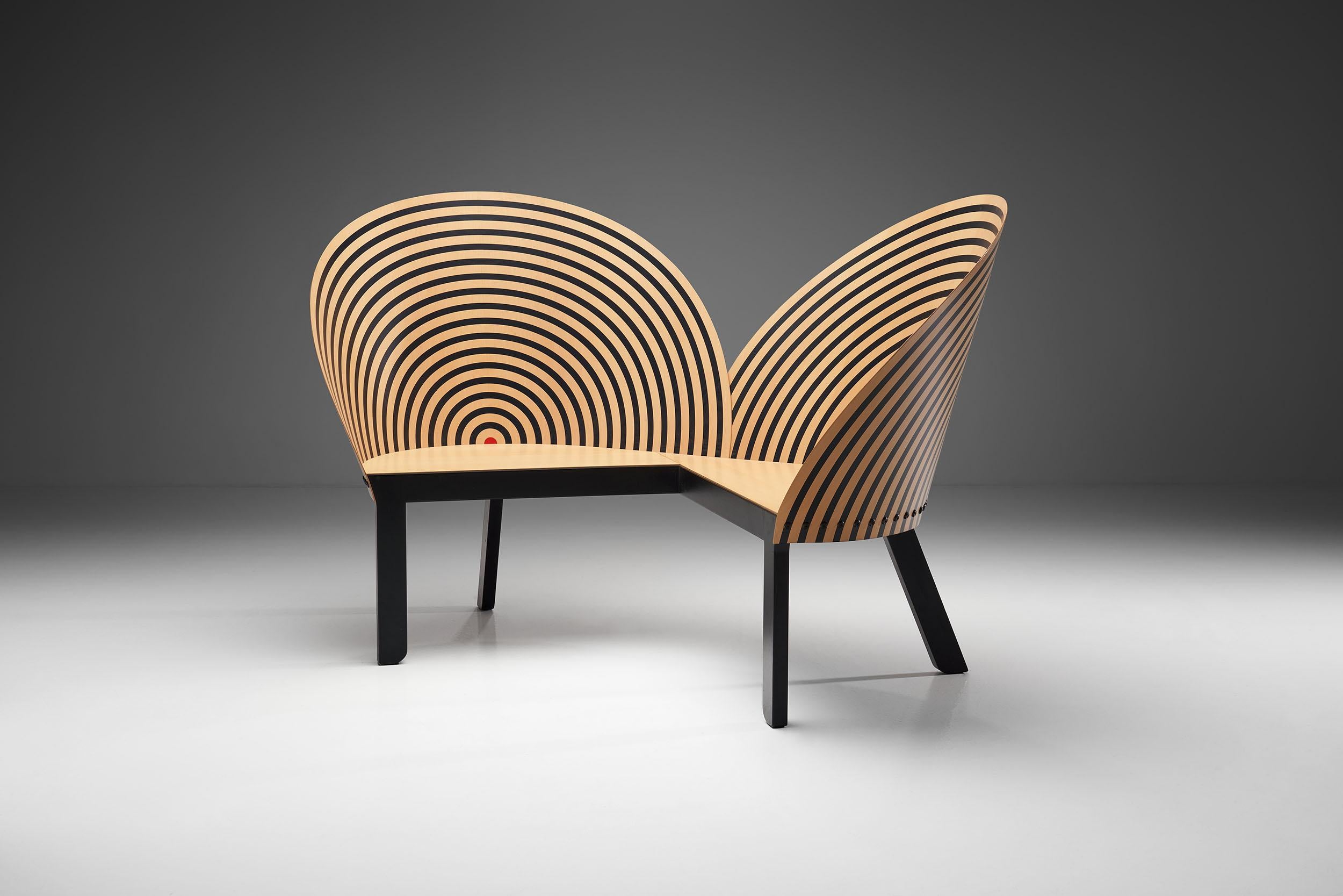 Wood Nanna Ditzel “Bench for Two” with Table for Fredericia Stolefabrik, Denmark