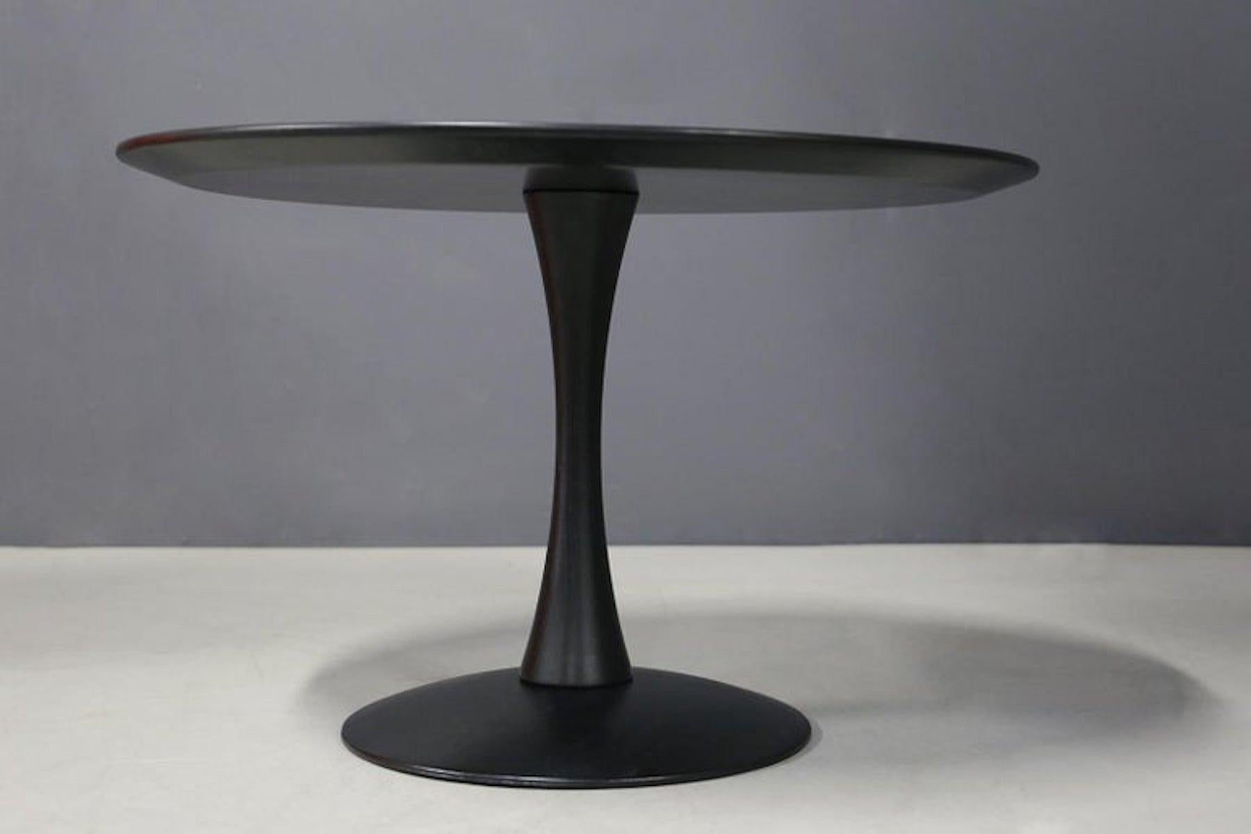 Danish Nanna Ditzel Black Coffee Table, 1962