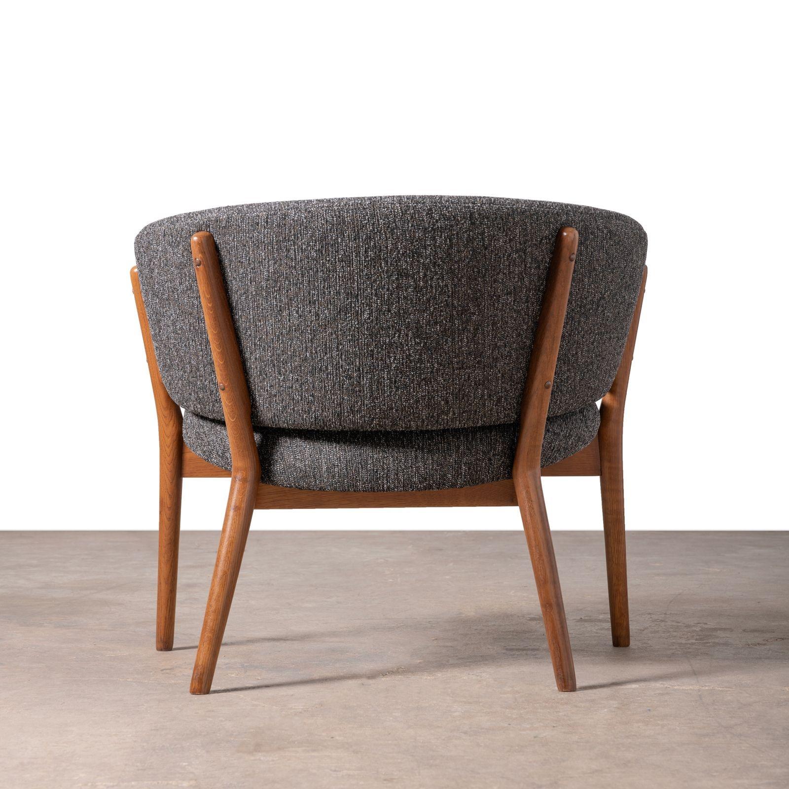 Nanna Ditzel Classic Vintage Scandinavian Model 83 Armchairs in Oak 1950s 5