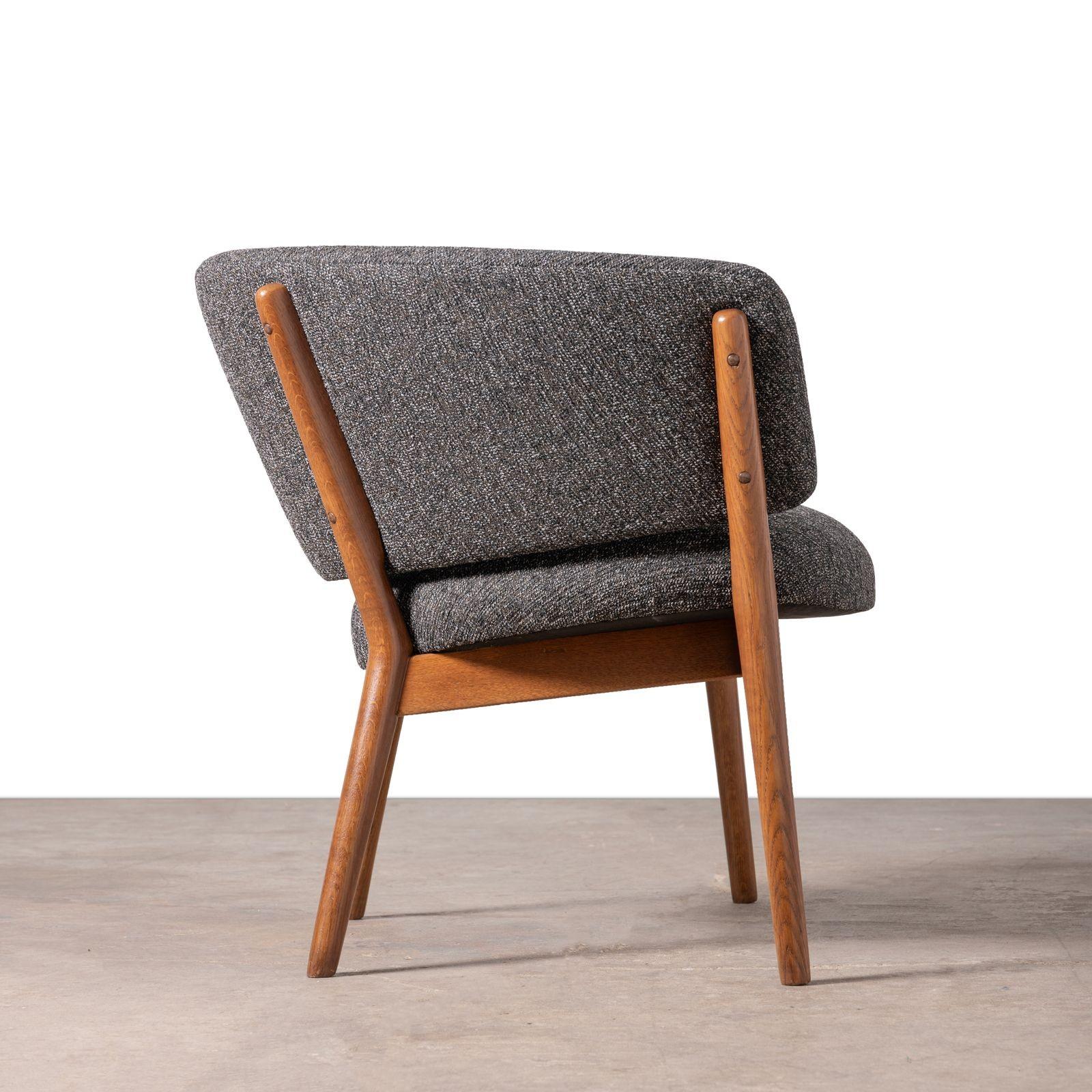 Nanna Ditzel Classic Vintage Scandinavian Model 83 Armchairs in Oak 1950s 7