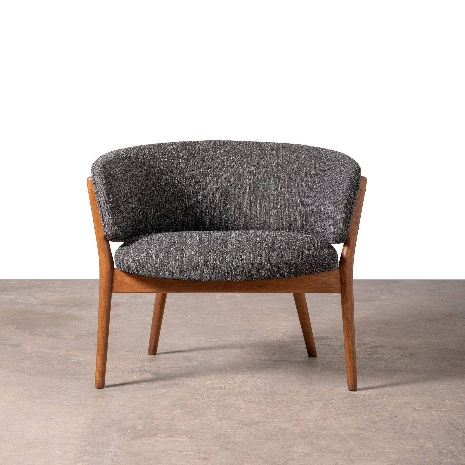 Nanna Ditzel Classic Vintage Scandinavian Model 83 Armchairs in Oak 1950s 1