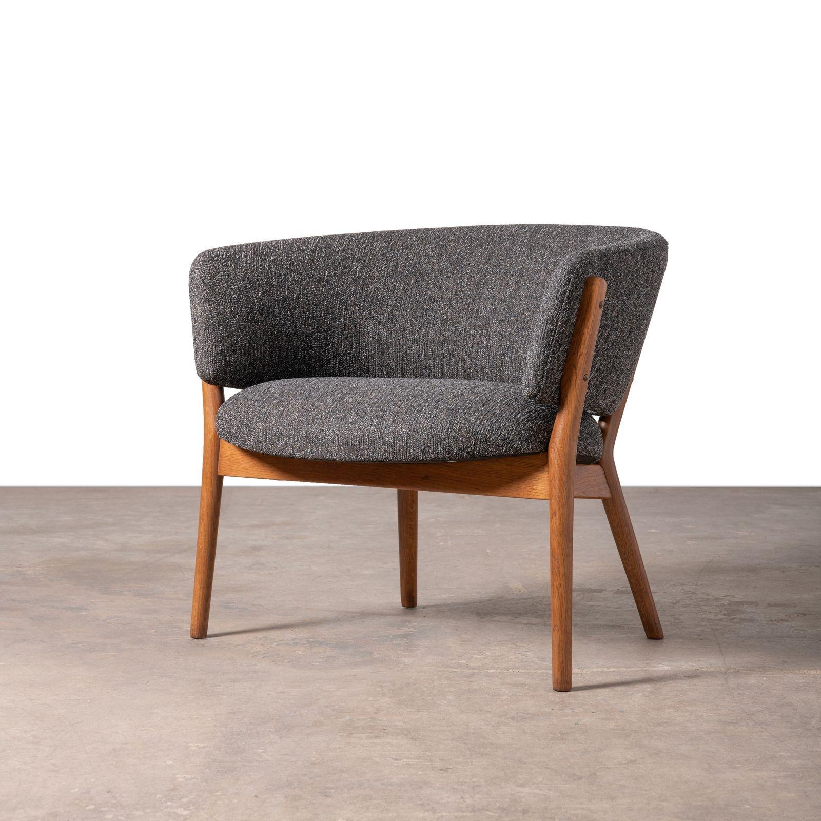 Nanna Ditzel Classic Vintage Scandinavian Model 83 Armchairs in Oak 1950s 2