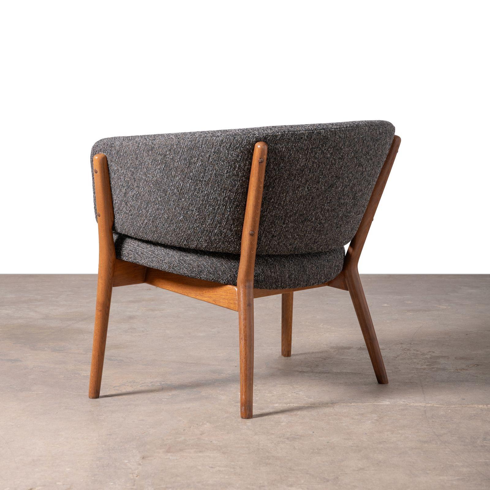 Nanna Ditzel Classic Vintage Scandinavian Model 83 Armchairs in Oak 1950s 4