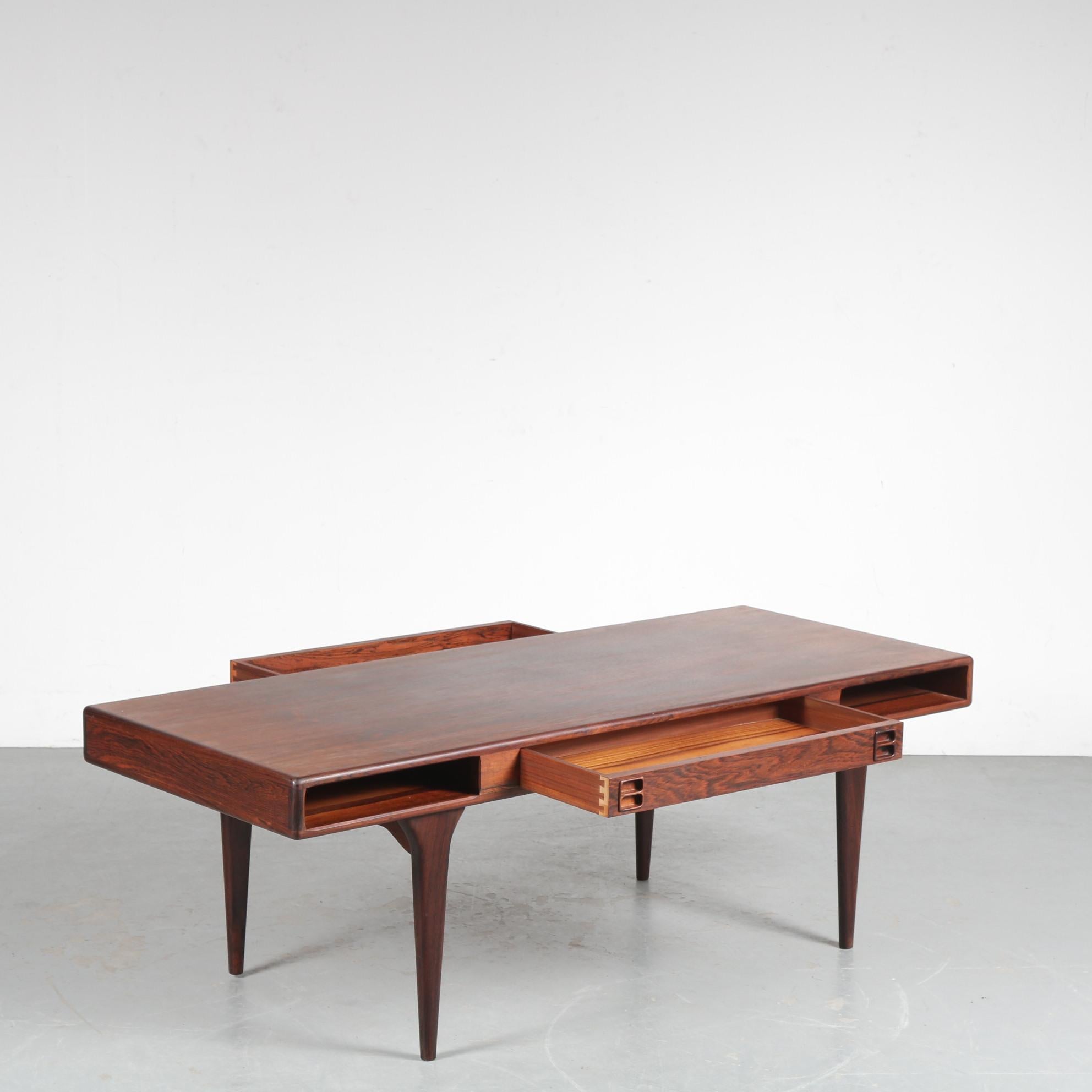 Tavolino da caffè Nanna Ditzel per Silkeborg, Danimarca, 1960 in vendita 4