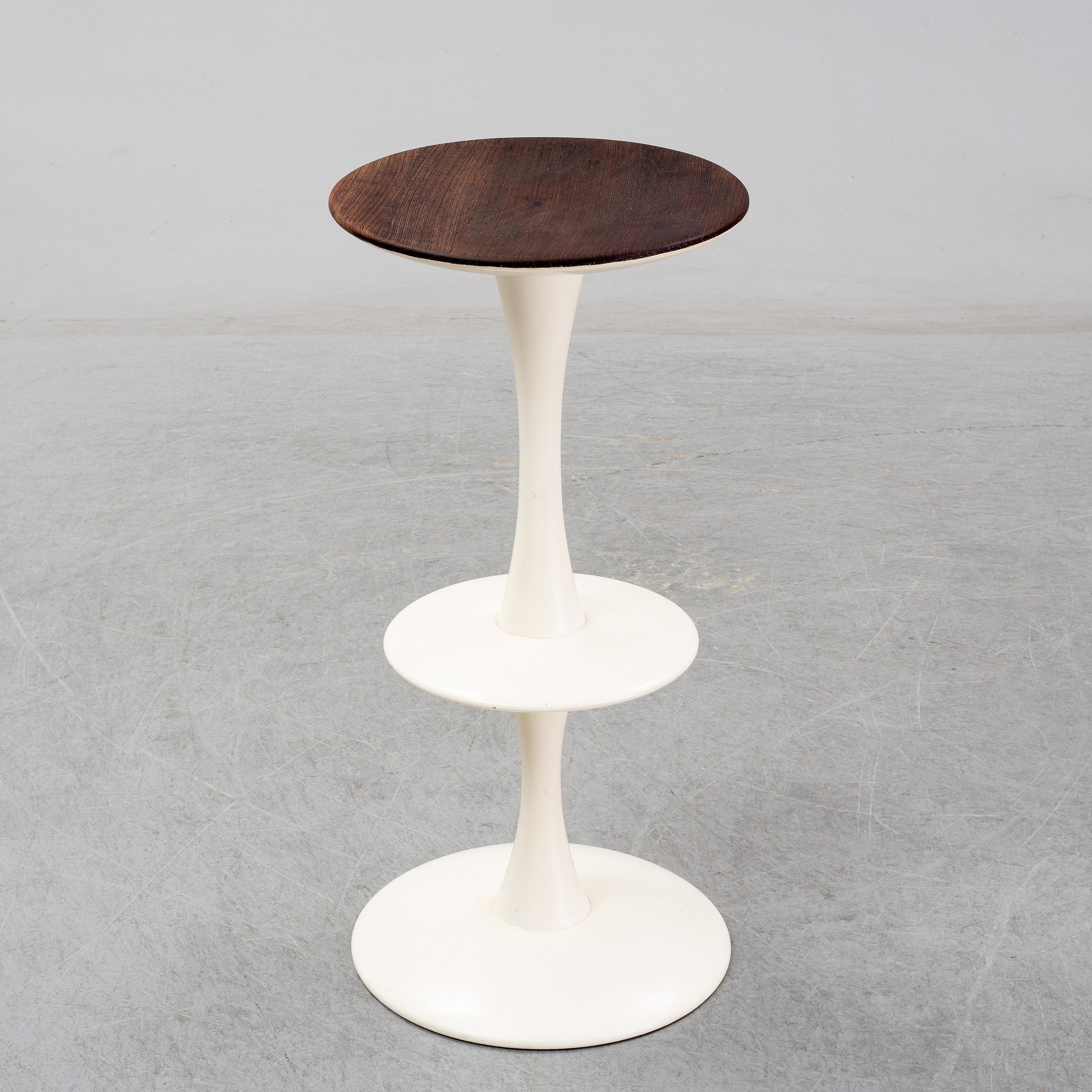 Designed by the famed Nanna Ditzel (1923-2005) in 1963, with partly lacquered wood. Designed and produced in 1963. Partly white lacquered solid wenge wood.
Branded furniture makers Danish control. Measure: Height 80 cm.
 