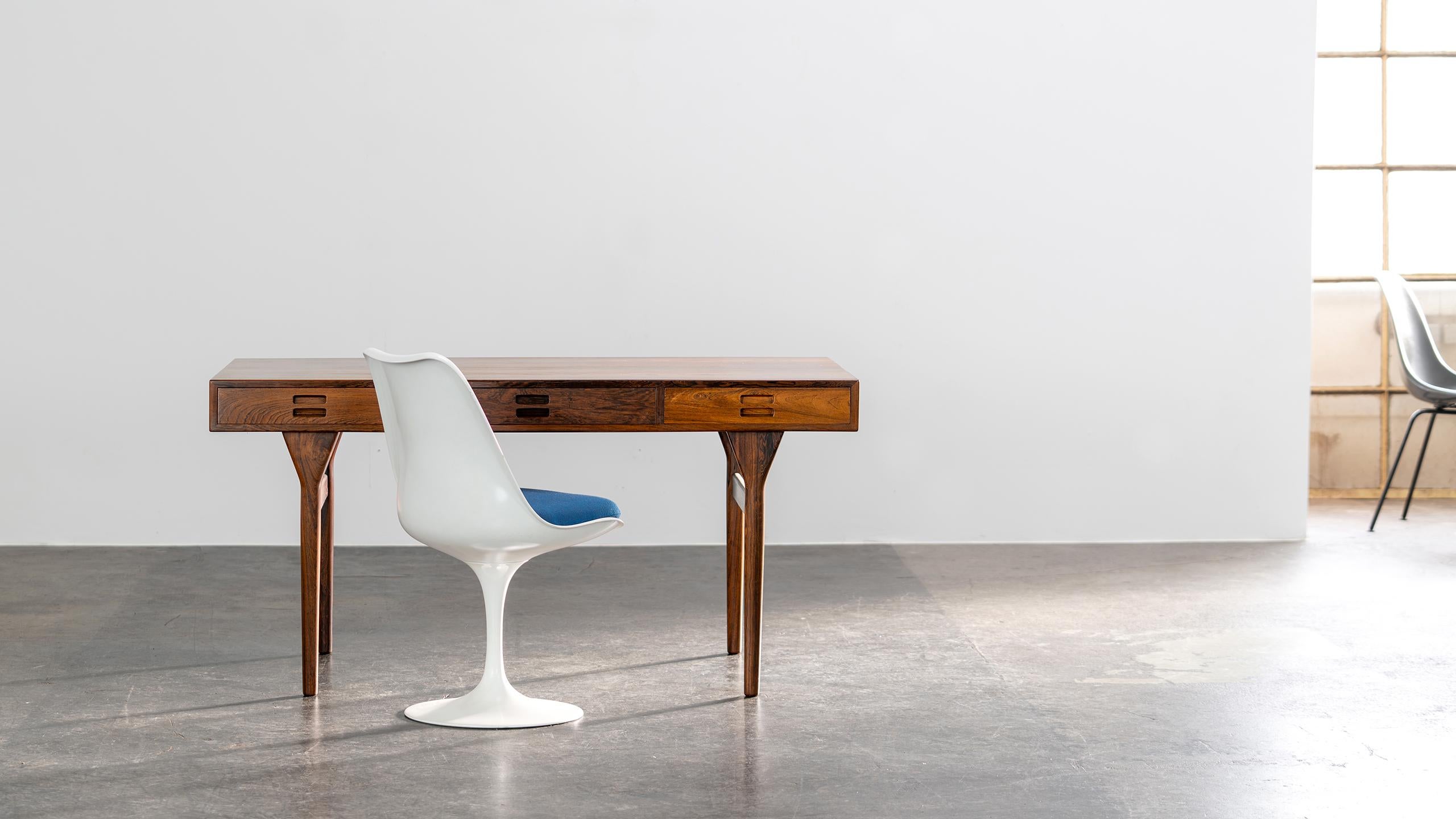 Nanna Ditzel Escritorio Río Palo de rosa Søren Willadsen 1958 Dinamarca Cites Modernas Danesas Escandinavo moderno en venta