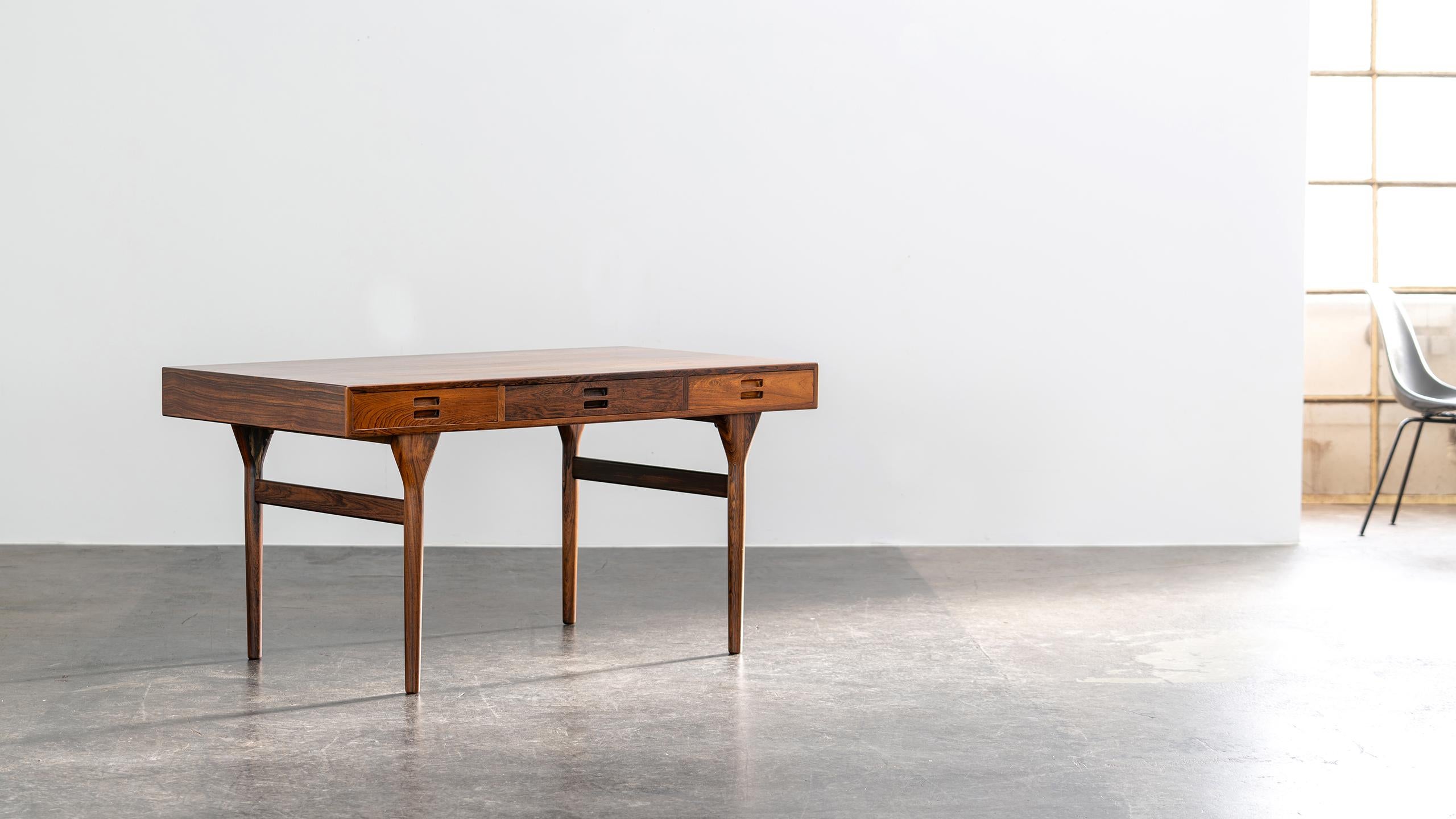 Nanna Ditzel Escritorio Río Palo de rosa Søren Willadsen 1958 Dinamarca Cites Modernas Danesas en Bueno estado para la venta en Munster, NRW