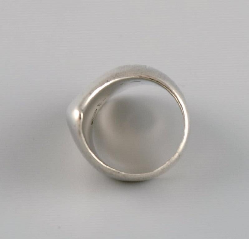 Nanna Ditzel for Georg Jensen, Modernist Ring in Sterling Silver, 1960s In Excellent Condition In bronshoj, DK