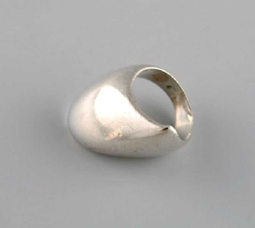 Women's Nanna Ditzel for Georg Jensen, Modernist Ring in Sterling Silver, 1960s
