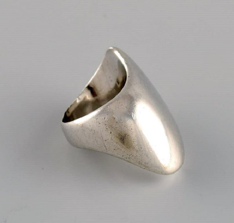 Nanna Ditzel for Georg Jensen, Modernist Ring in Sterling Silver, 1960s 2