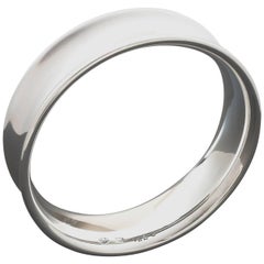 Retro Nanna Ditzel for Georg Jensen Scandinavian Modernist Silver Bangle #142C