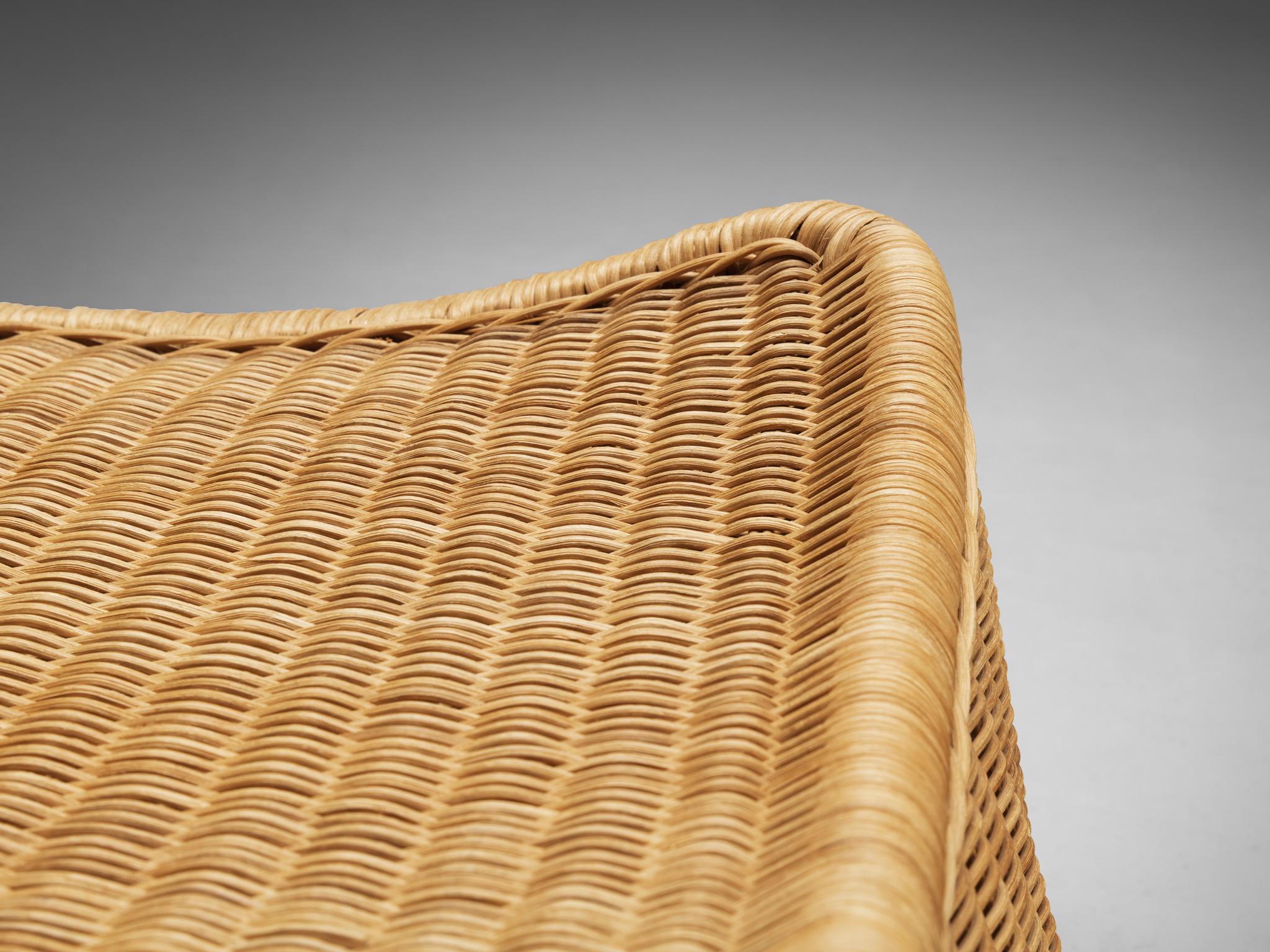Nanna Ditzel for R. Wengler Low Rattan Stools For Sale 3