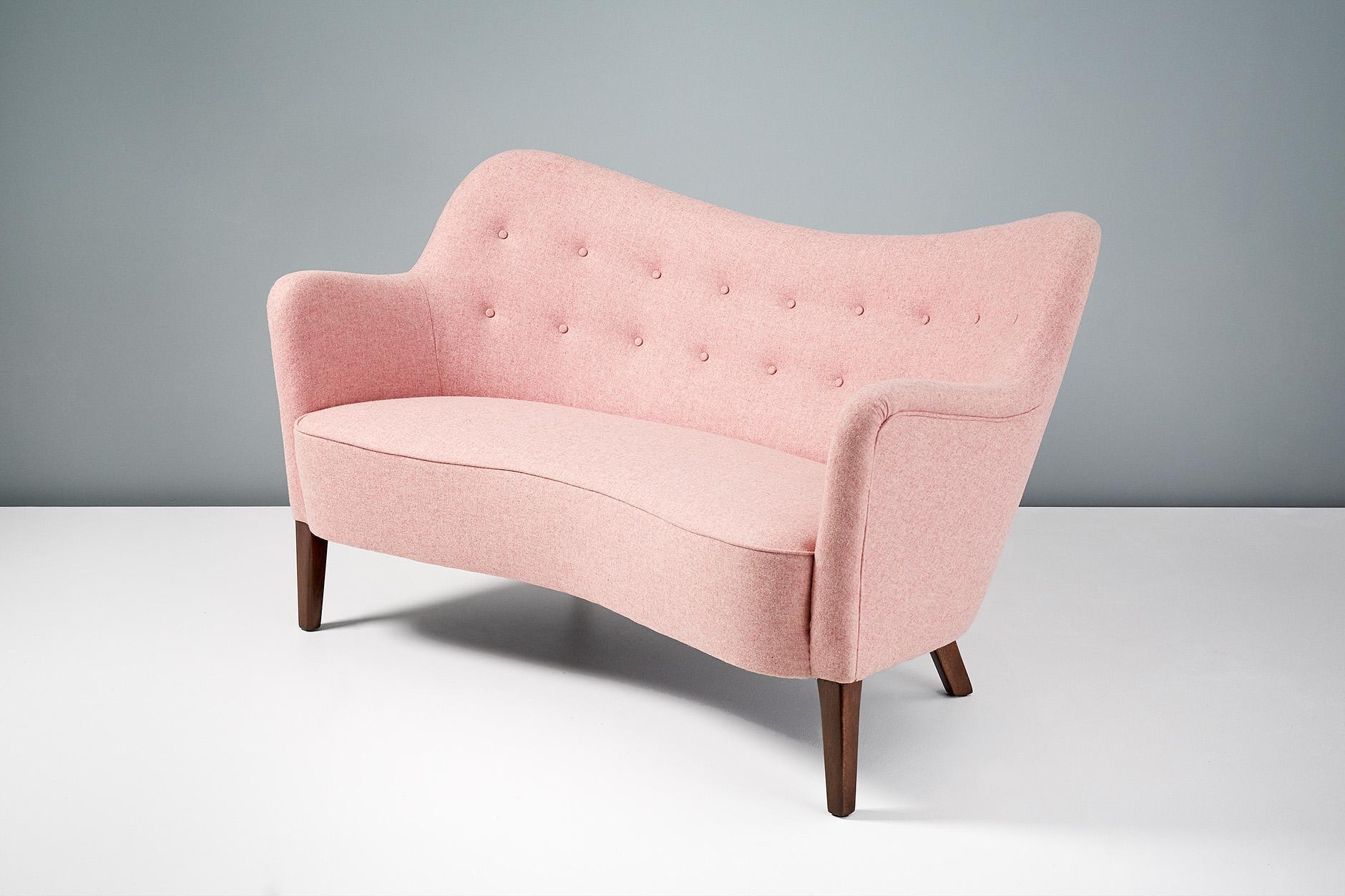 Attributed to Nanna Ditzel for Slagelse Mobelvaerk Model 185 Danish Sofa, 1950s (Dänisch)